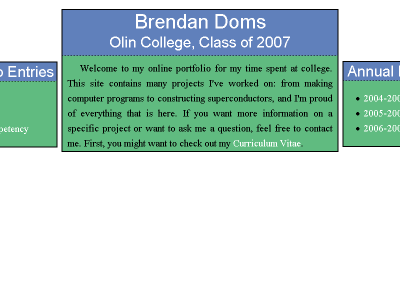 Brendan Doms - Portfolio and Competencies Image